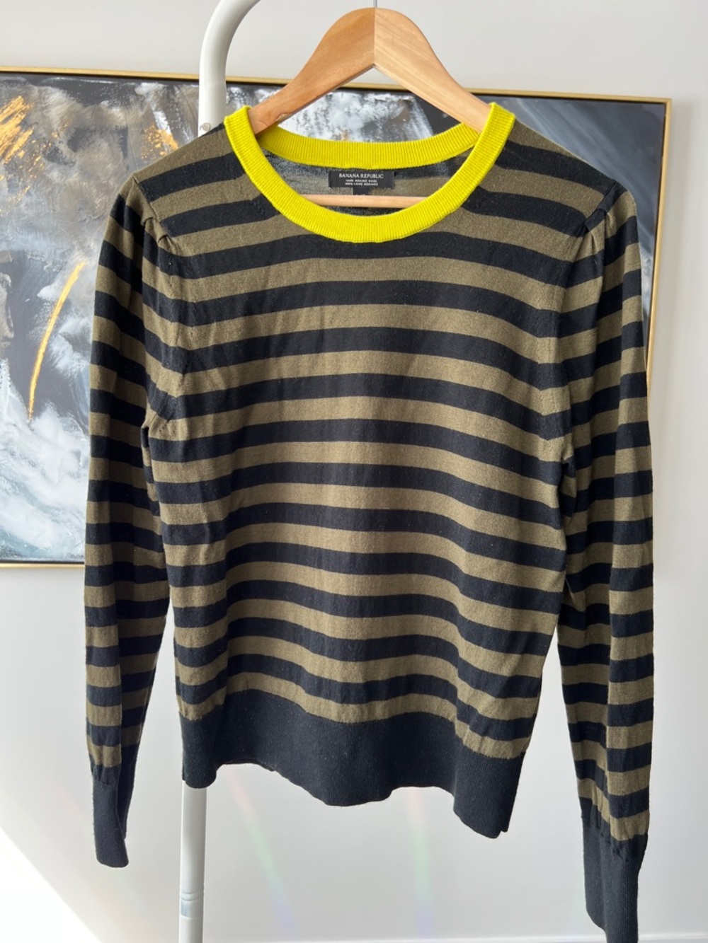 Banana Republic Striped Merino Sweater